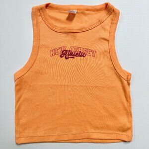 Prim Rose / Orange Tank Top / NJ Athletic Graphic / Size Small
